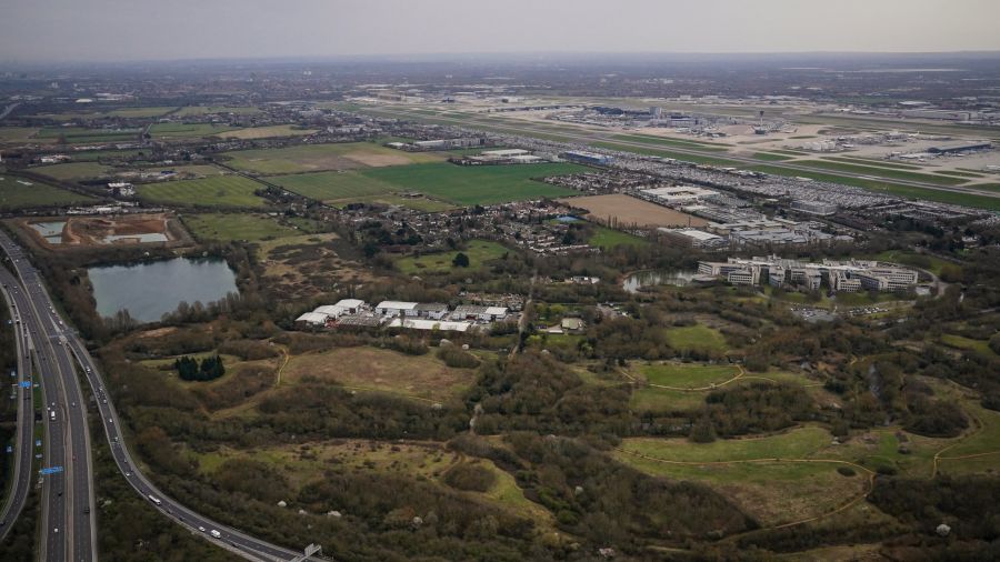 L'aéroport de Heathrow est \