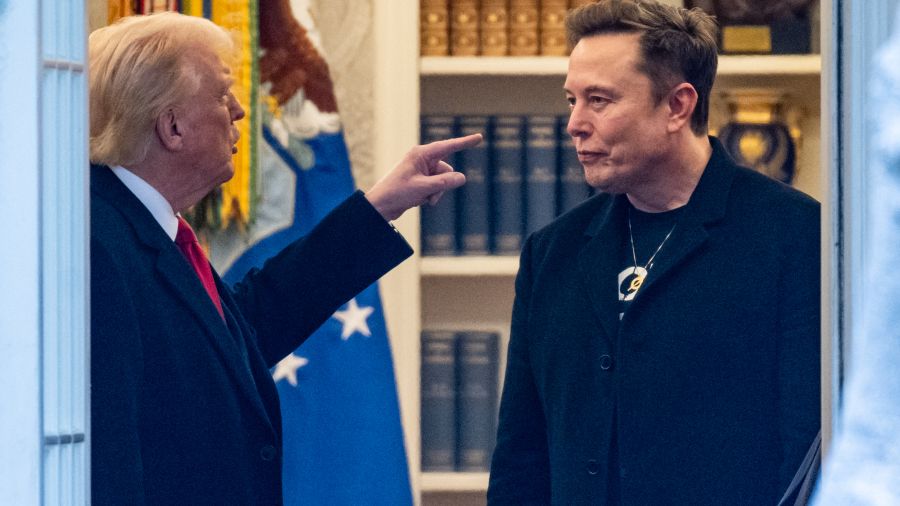 Trump et Musk côte à côte, trois mois après leur clash