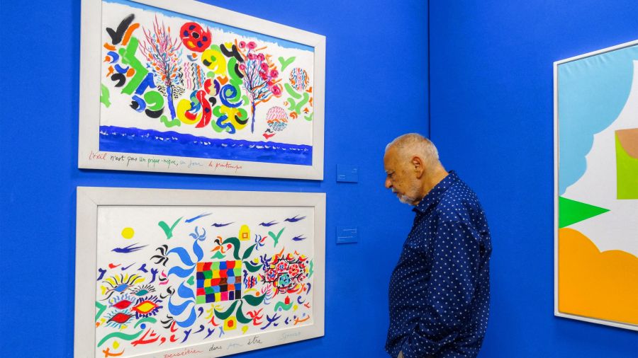 Dans un monde troublé, l'écrivain Tahar Ben Jelloun peint l'apaisement
