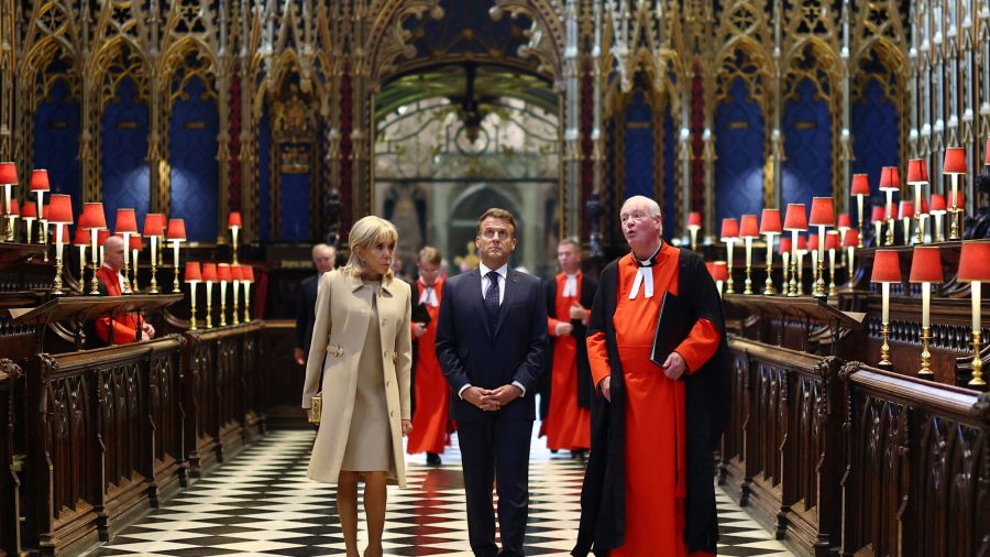 Faste royal et entente cordiale au premier jour de la visite d'Etat de Macron au Royaume-Uni