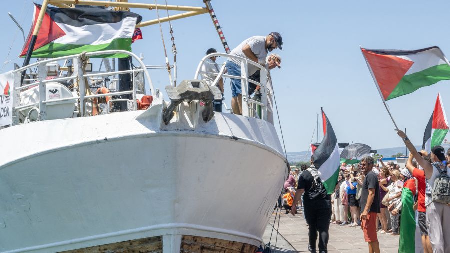 Arrivée en Israël du bateau de militants propalestiniens intercepté par l'armée