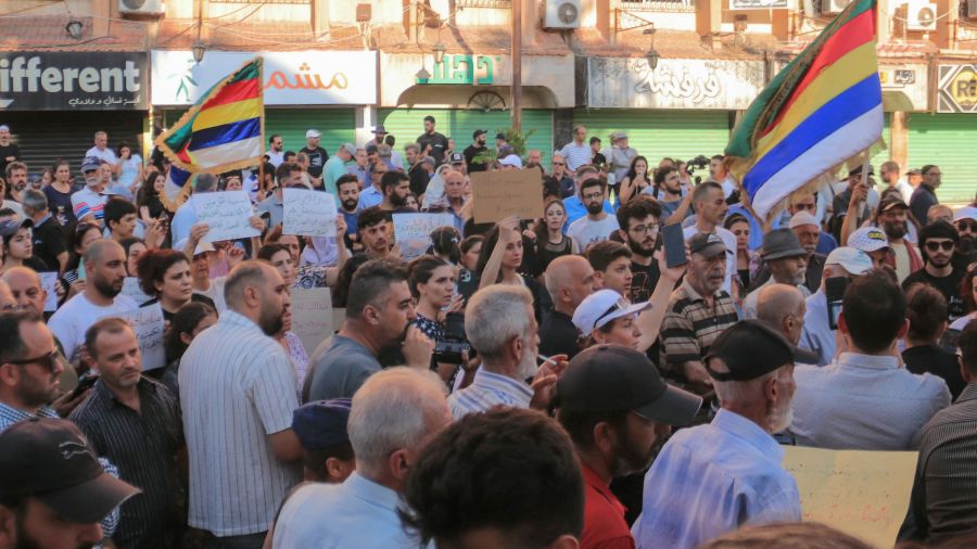 Syrie: dans le fief des druzes, des manifestants réclament l'autodétermination