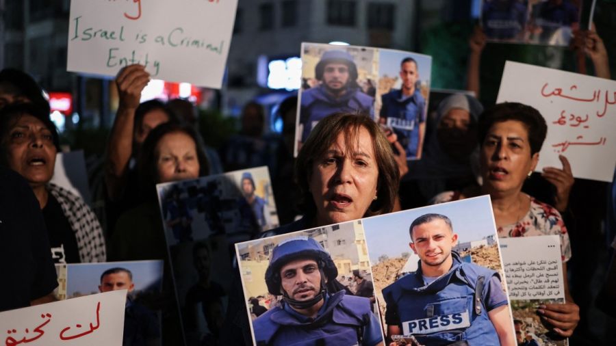 Gaza: condamnations après la mort de journalistes dans une frappe ciblée israélienne