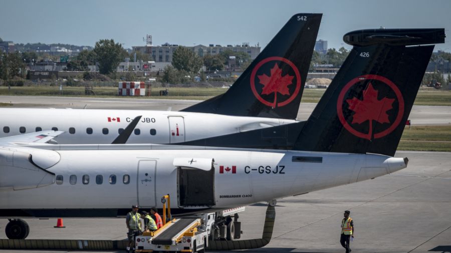 Les avions d'Air Canada cloués au sol par une grève des hôtesses et stewards
