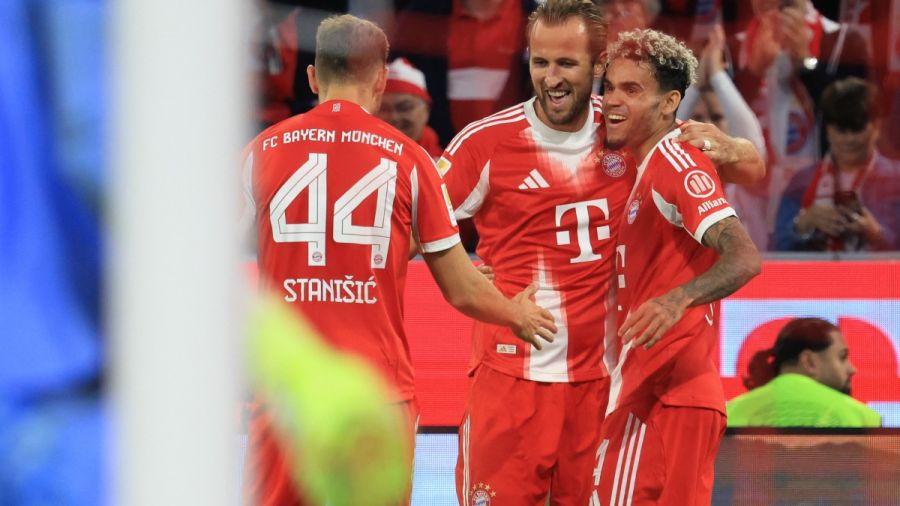 Allemagne: doublé d'Olise et triplé de Kane pour lancer la saison du Bayern