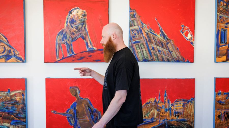 Un artiste luxembourgeois pop art célèbre la succession royale