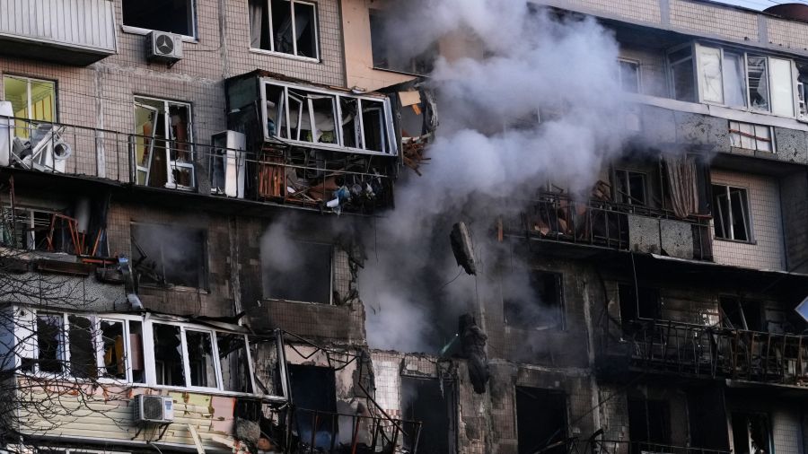 Ukraine : six morts à Kiev dans une attaque russe massive