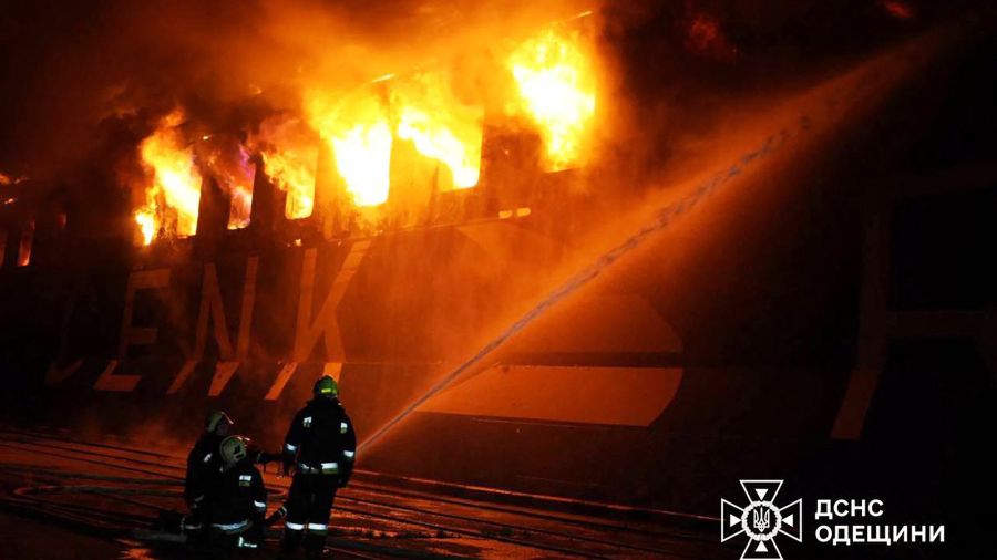 Un navire turc endommagé par une frappe russe près d'Odessa