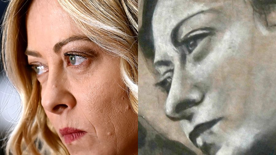 Polémique: le «visage d’ange» de Meloni retiré d’une fresque à Rome