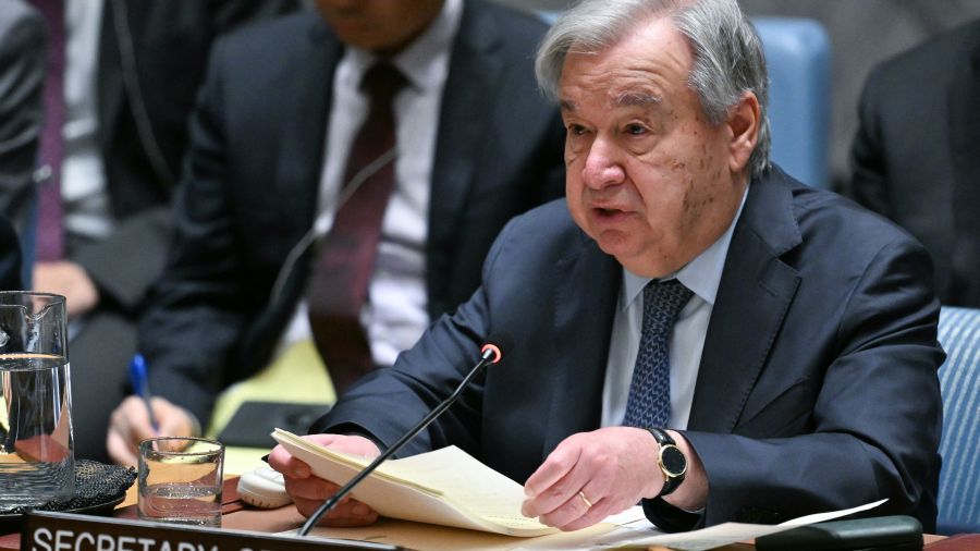 Moyen-Orient: le chef de l'ONU alerte contre le retour d'une «guerre totale»