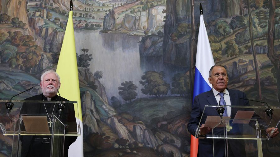 À Moscou, l'émissaire du Vatican plaide en faveur de négociations pour arrêter la guerre en Ukraine