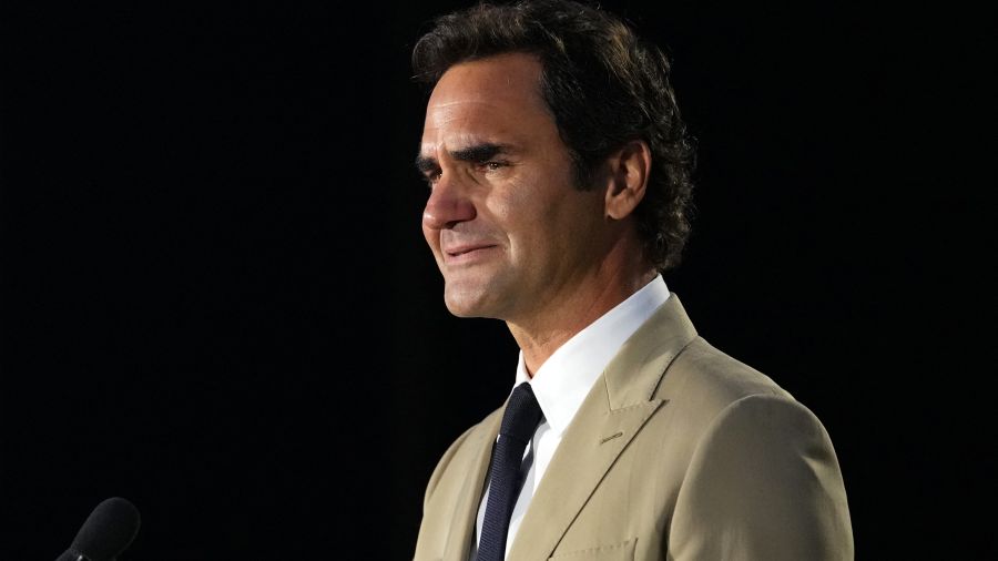 Roger Federer, très ému, a été intronisé au Panthéon international du tennis
