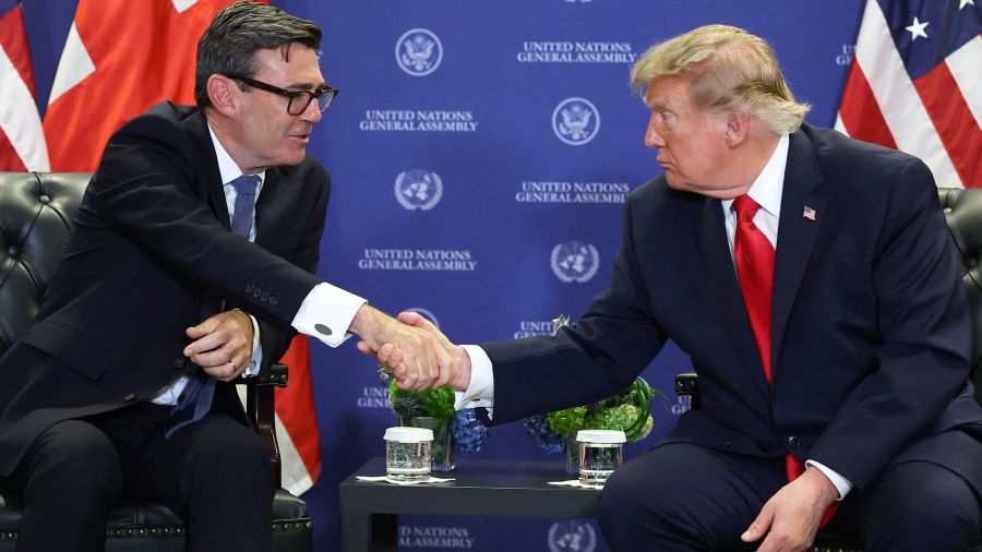 Trump salue des relations «meilleures» avec le Royaume-Uni sous Burnham
