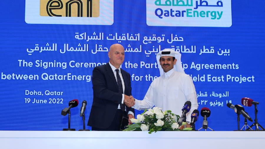 Eni et Total exploiteront un énorme champ gazier qatari