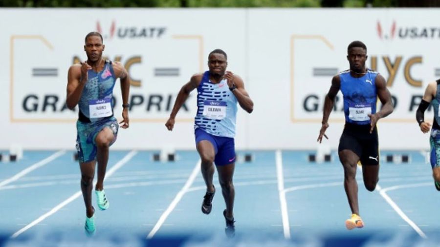 Athlétisme: à New York, Hughes fait sensation sur 100 m