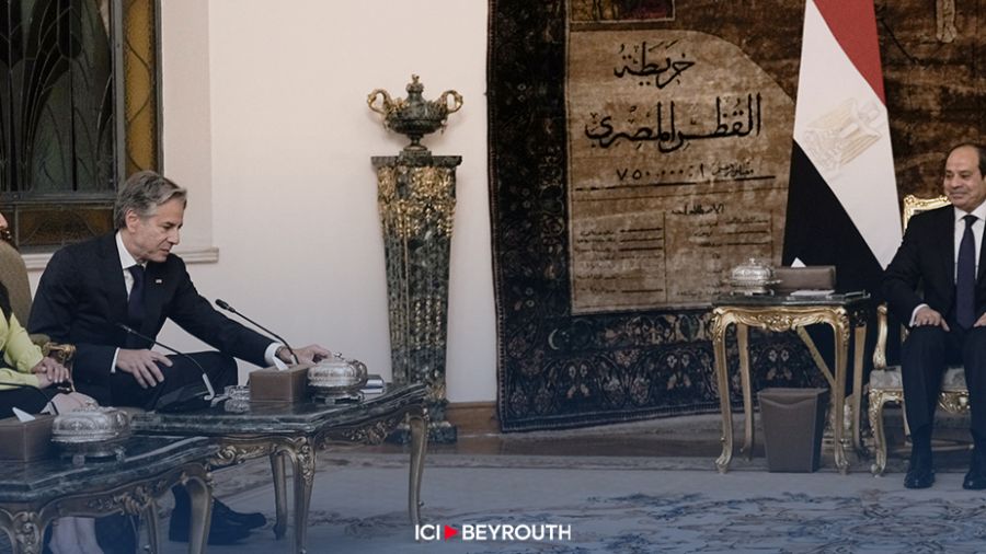 Blinken rencontre le président égyptien au Caire