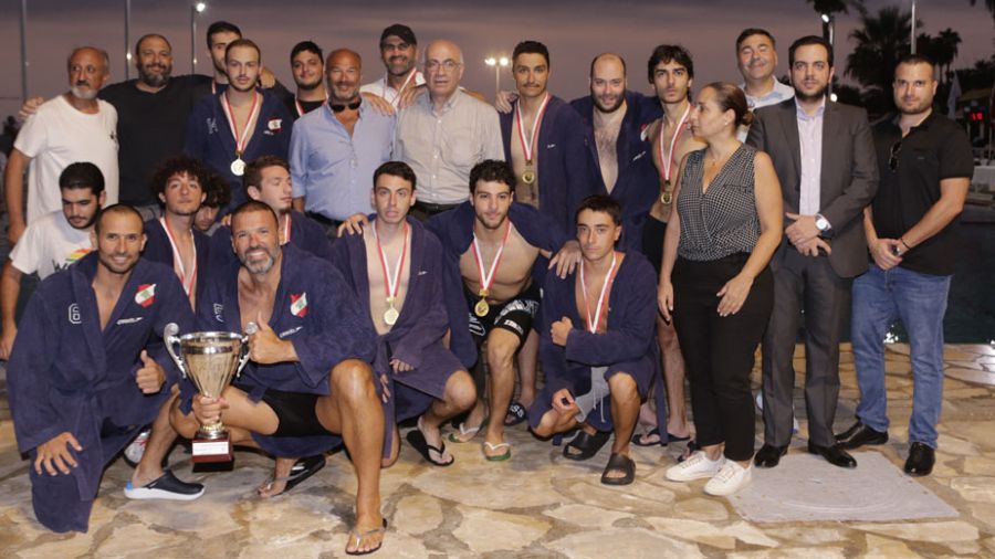 Satelity champion du Liban de Water-Polo