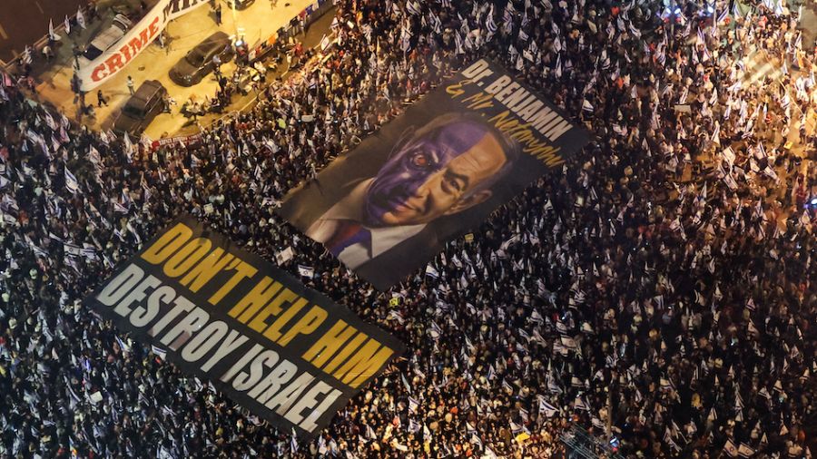 Netanyahu conspué sans relâche par les manifestants israéliens