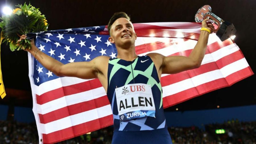 Devon Allen réussit le 3e chrono de l'histoire sur 110 m haies à New York