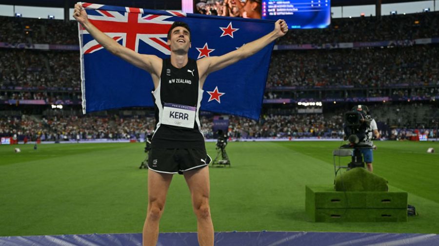 JO-2024 - Athlétisme: le Néo-Zélandais Hamish Kerr champion olympique du saut en hauteur