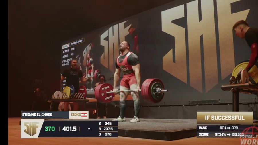 Powerlifting : Étienne el-Chaer fait rugir le Liban sur la scène des géants