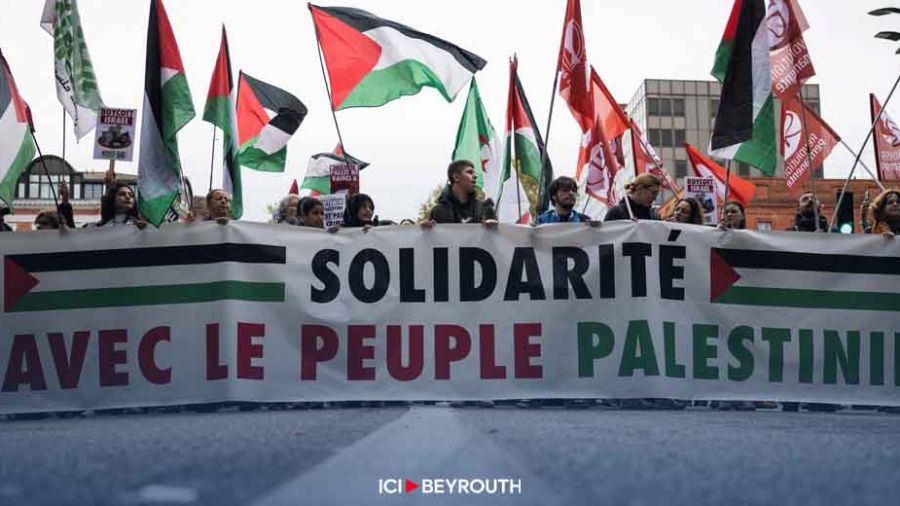 Le porte-hélicoptères Dixmude français en soutien médical à Gaza