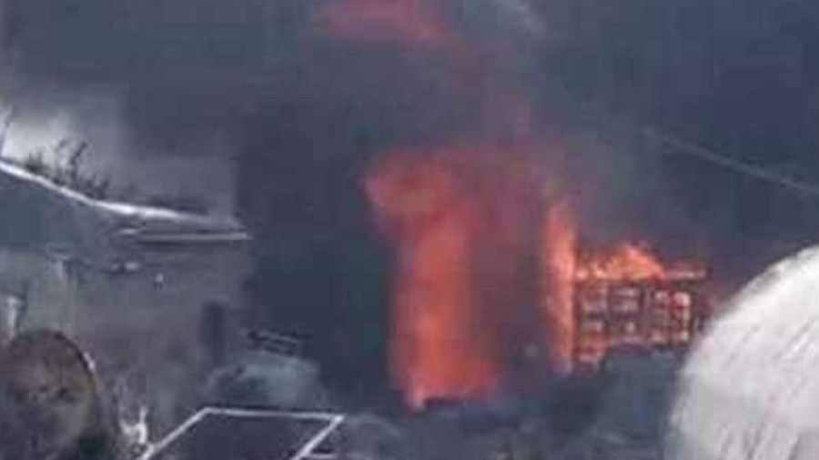 Incendie à Minié