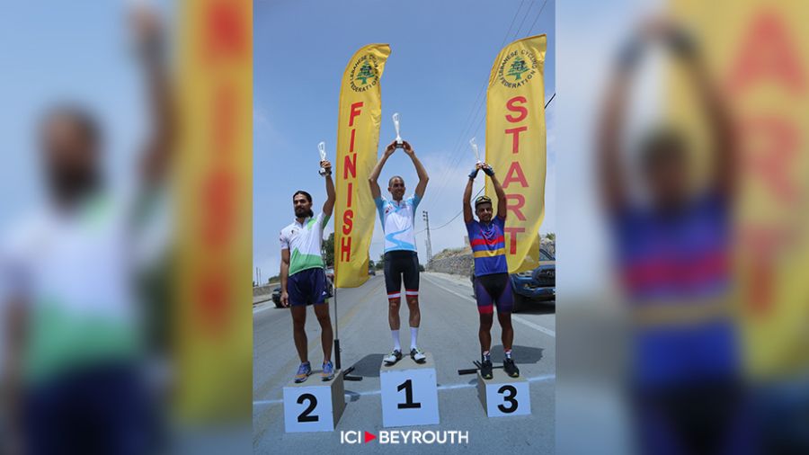 Gilbert Hanouche, champion du Liban de cyclisme sur route