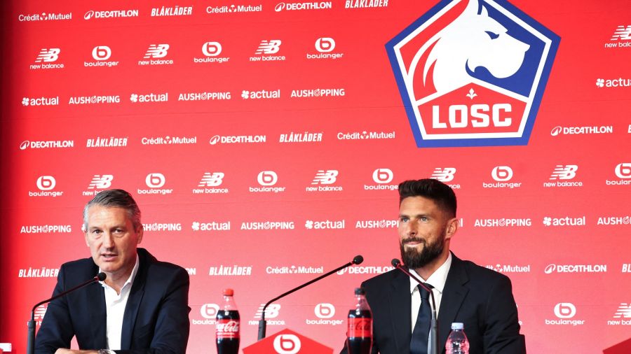 Foot: treize ans après, Giroud retrouve la Ligue 1 avec Lille