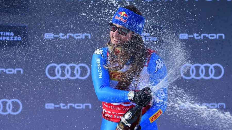 Ski alpin: Goggia reprend sa marche en avant