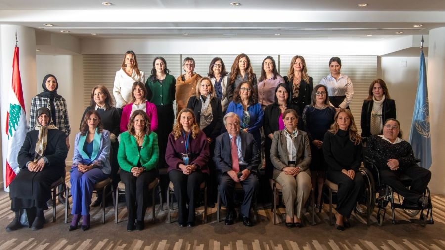 Guterres plaide pour l'amplification de la voix des femmes dans le processus de redressement du Liban