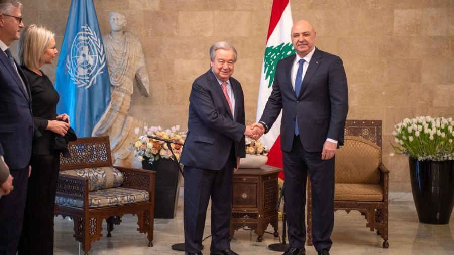 Guterres appelle à un renforcement des institutions et réitère le soutien international au redressement du Liban