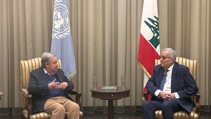 Antonio Guterres au Liban pour une visite de \