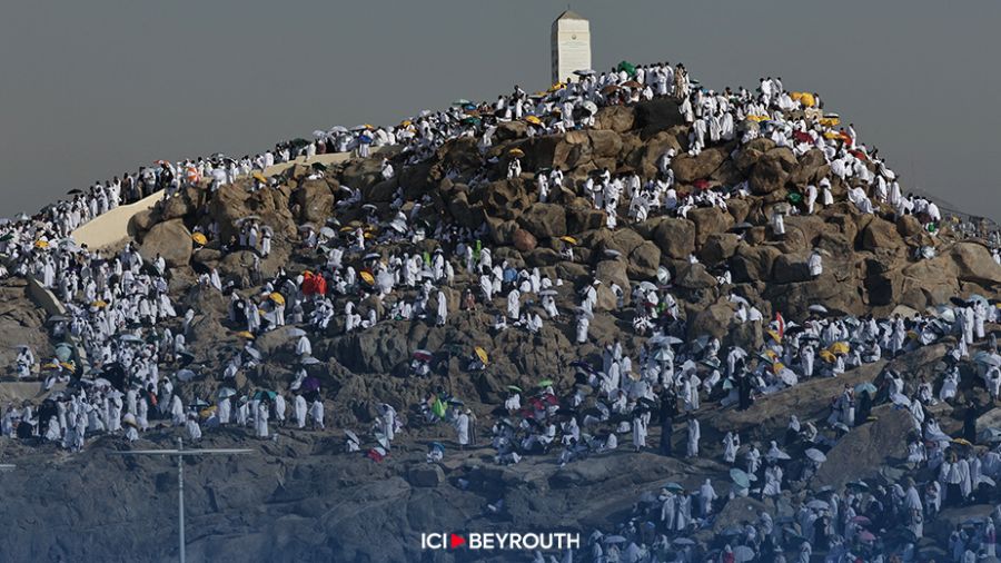 Les fidèles musulmans sur le mont Arafat, étape phare du hajj