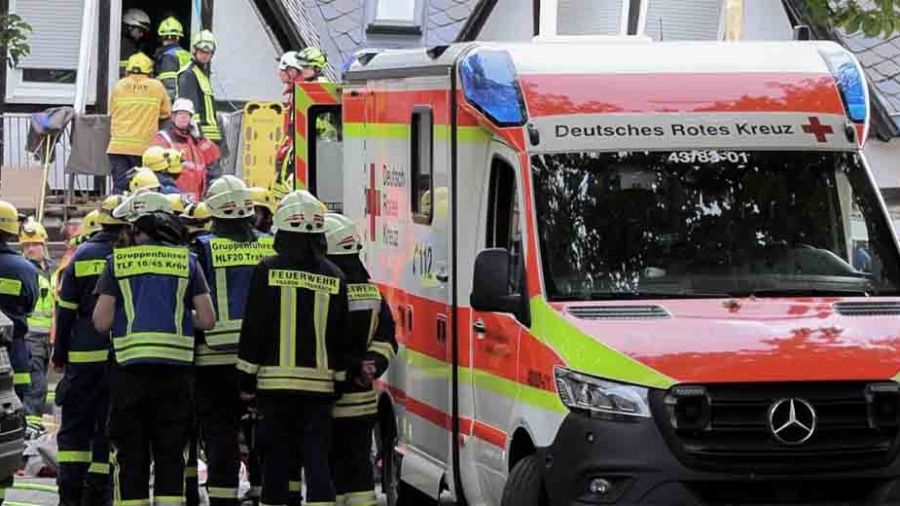 Effondrement d'un hôtel en Allemagne: 2 morts et des personnes ensevelies