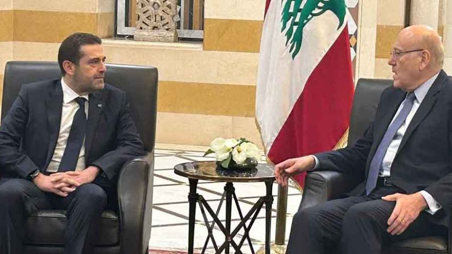 Hariri en visite au Sérail