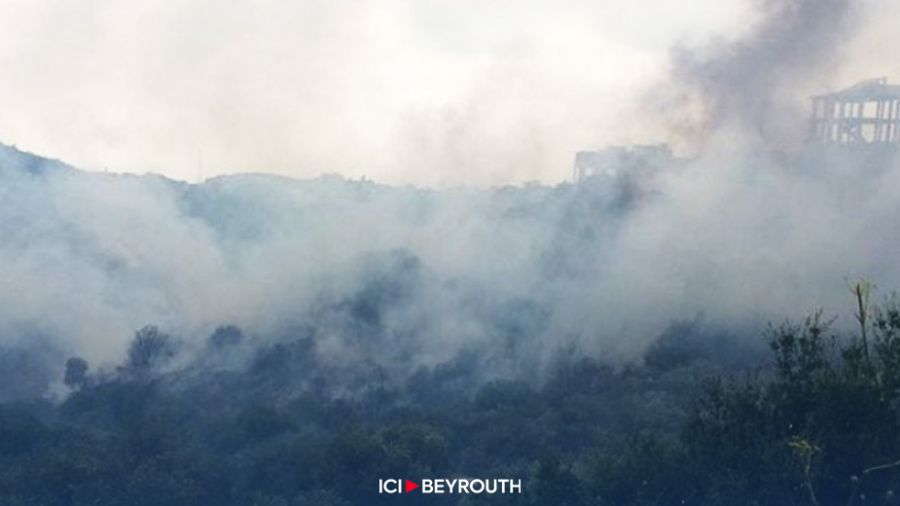 Incendie à Bezbina, caza de Batroun
