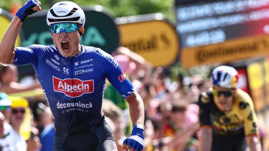 Tour de France/3e étape: Jasper Philipsen gagne au sprint