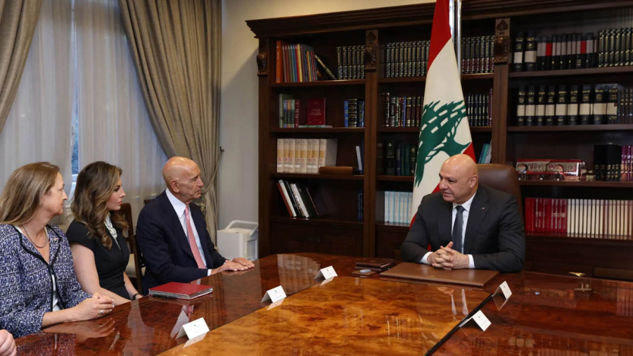 Barrack s'entretient avec les dirigeants libanais au sujet du Hezbollah et du mandat de la Finul