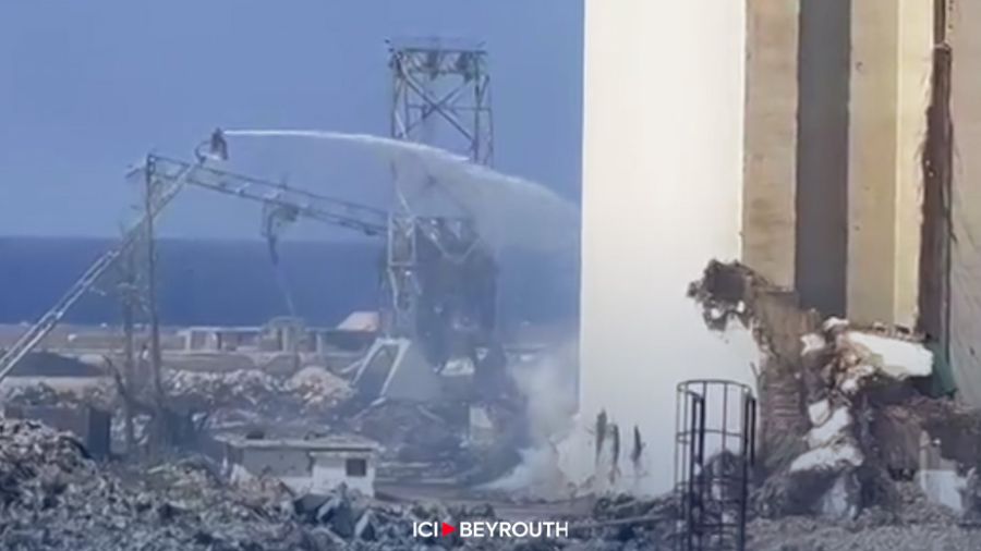 Silos: les opérations d’extinction du feu ont commencé