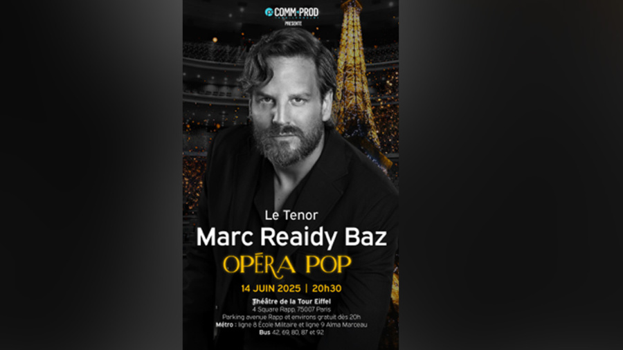 Marc Reaidy Baz en concert: récital «Opéra Pop» à Paris 