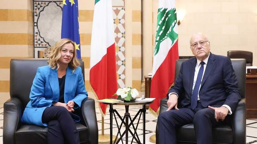 Meloni à Mikati:  Mettre en œuvre intégralité de la résolution 1701 et renforcer la Finul