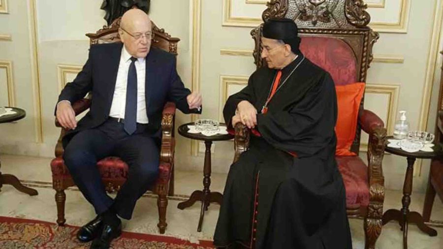 De Bkerké, Mikati dénonce une hystérie politique