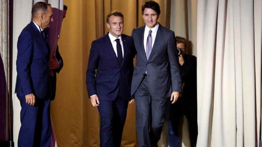 Macron et Trudeau veulent œuvrer ensemble à une «économie ouverte et décarbonée»
