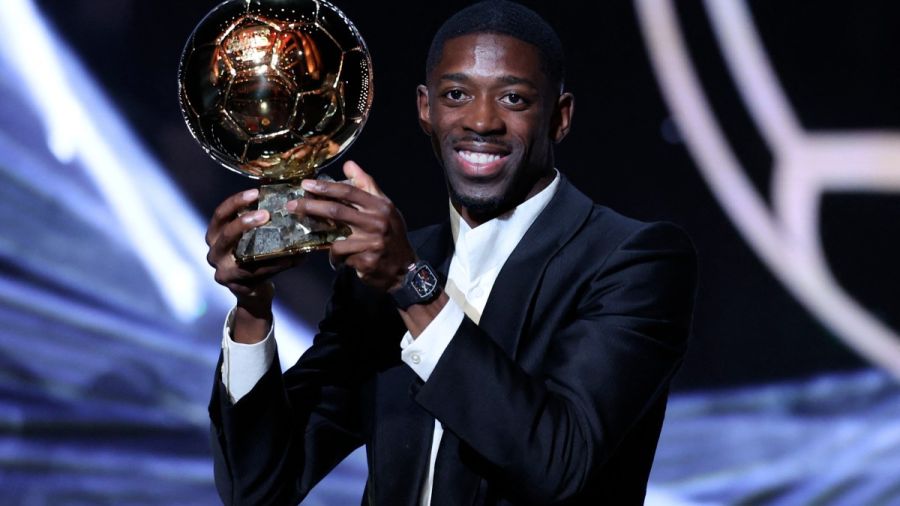 Foot: Ousmane Dembélé remporte le Ballon d'Or