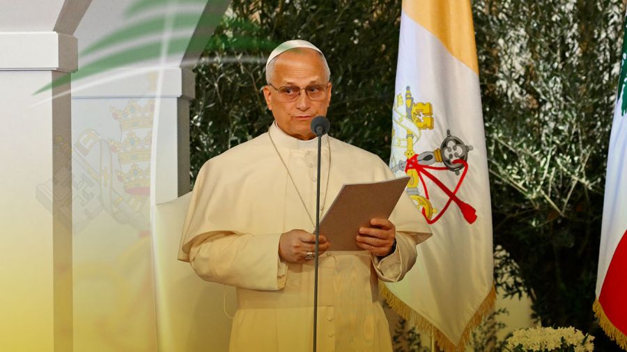 Le pape Léon XIV fait ses adieux au Liban lors d’une cérémonie officielle