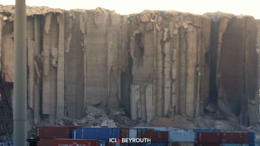 Effondrement des silos: une partie du nuage s’est dissipée 