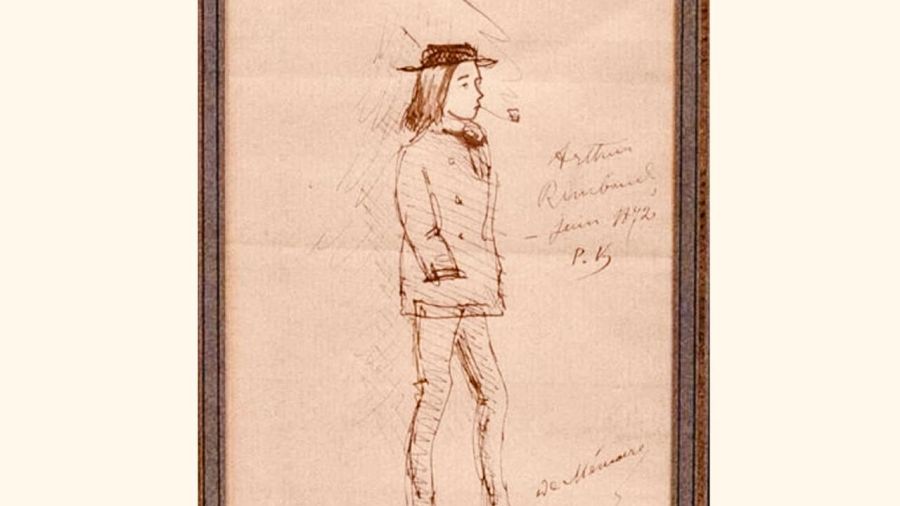 Un portrait rare de Rimbaud par Verlaine mis aux enchères à Paris