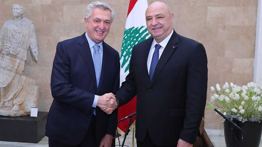 J. Aoun à Filippo Grandi: De l’urgence de résoudre la crise des déplacés syriens 