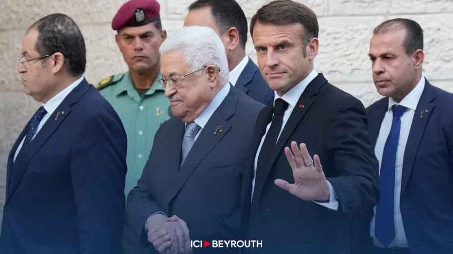 Macron et Abbas dénoncent la souffrance des civils à Gaza